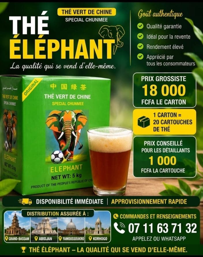 Thé vert de chine ( Éléphant )
